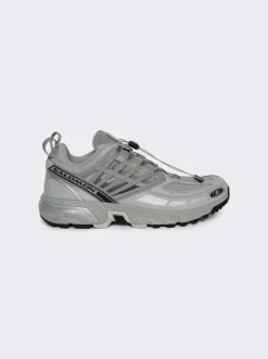 Salomon Acs Pro Sneaker Silver Metallic And Ghost Grey