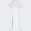The Attico Airi Long Dress White