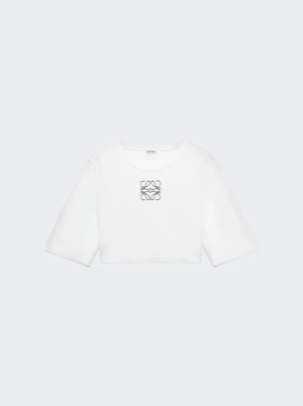 Loewe Anagram Cropped T-Shirt White
