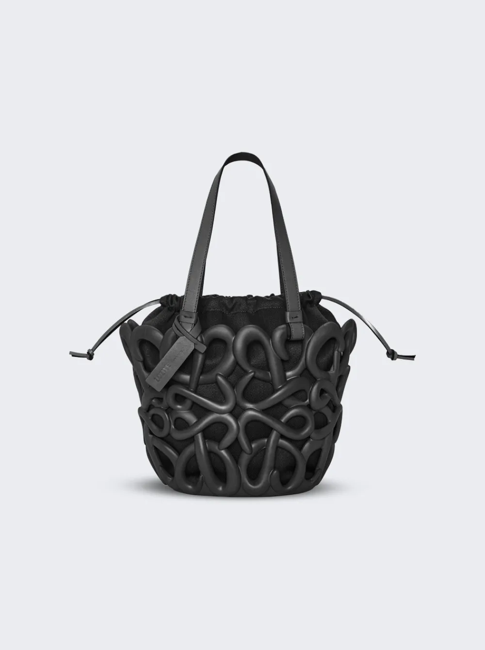 Loewe Anagram Inflated Basket Bag Black
