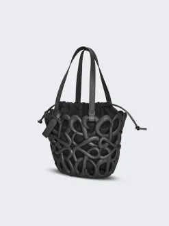 Loewe Anagram Inflated Basket Bag Black