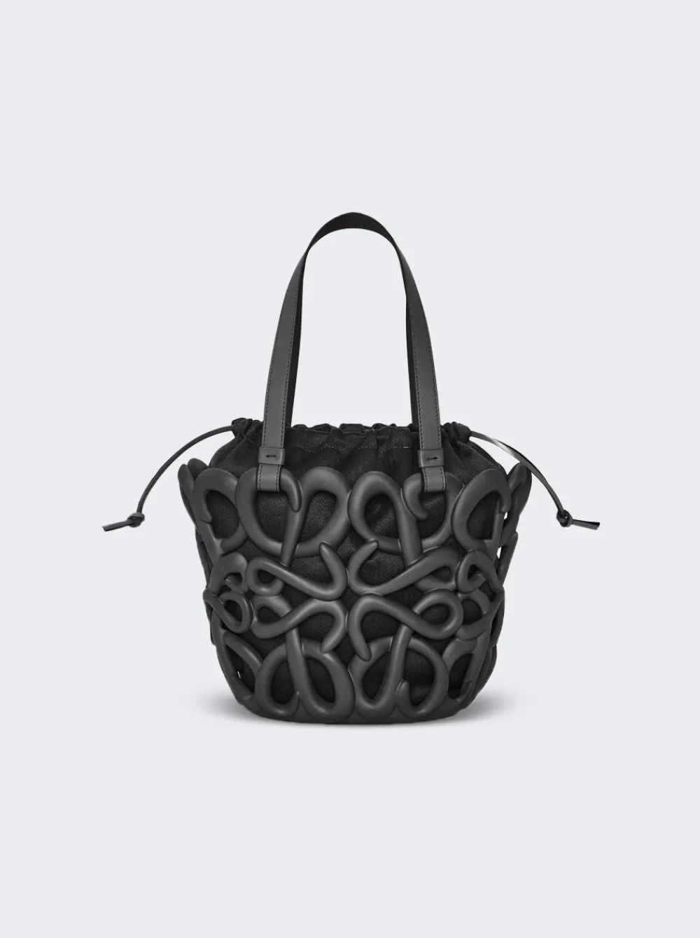 Loewe Anagram Inflated Basket Bag Black