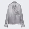 Loewe Anagram Pyjama Blouse Mouse Grey