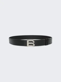 BALLY B Buckle Belt Black