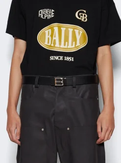 BALLY B Buckle Belt Black