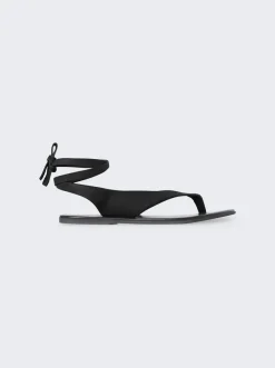 The Row Beach Sandal Black