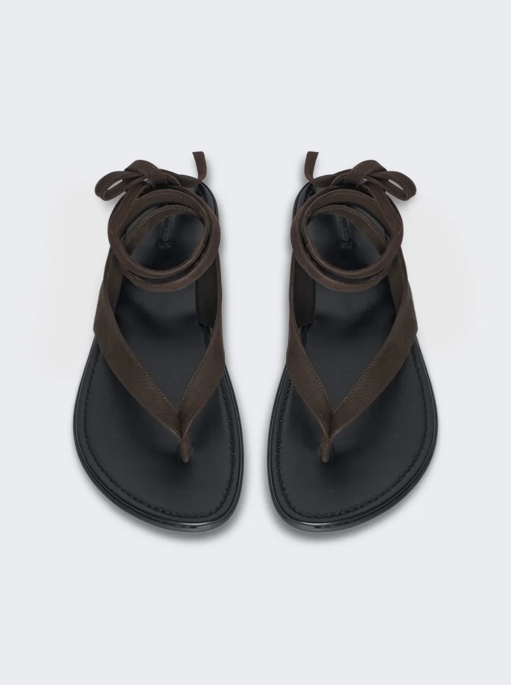 The Row Beach Sandal Chocolate