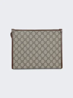 Gucci Beauty Case With Interlocking G Brown