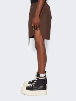 Rick Owens Bela Boxer Shorts Brown
