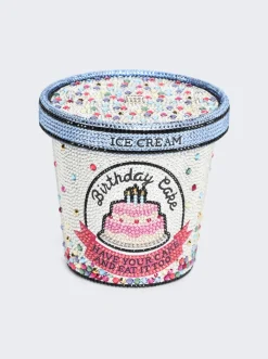 Judith Leiber Birthday Ice Cream Clutch Silver
