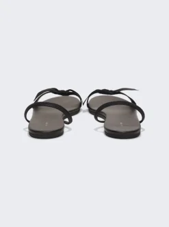 The Row Bow Sandal Black