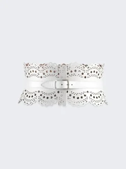 ALAu00cfA Bustier 120 Belt Optic White