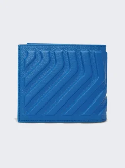 Balenciaga Car Square Fold Wallet Azure Blue