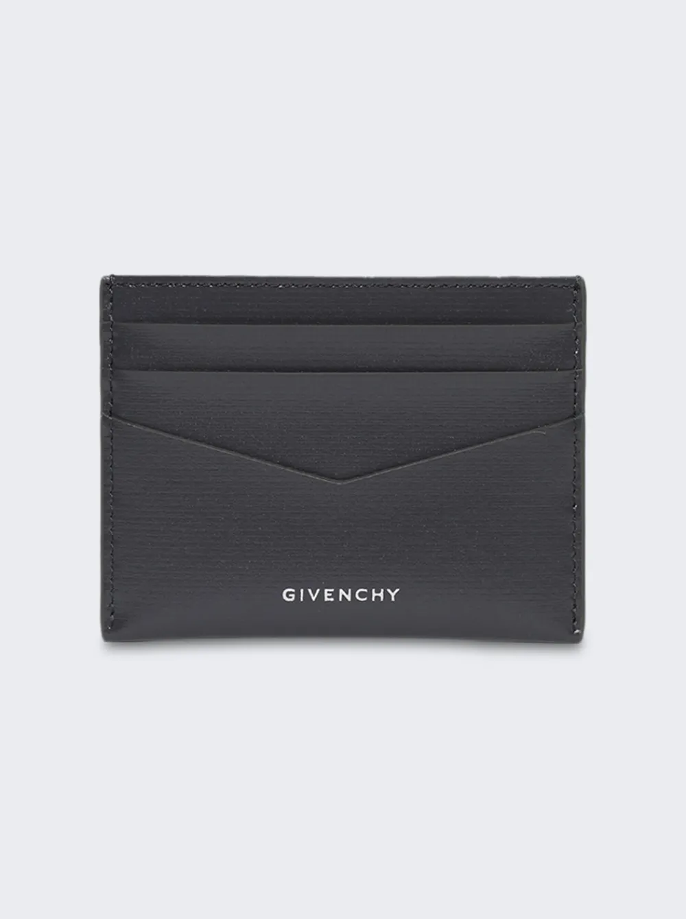 Givenchy Card Holder In 4G Classic Leather Grey