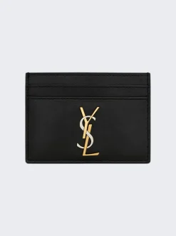 Saint Laurent Cassandre Card Case Black