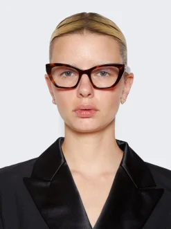 Gucci Cat-Eye Glasses Clear