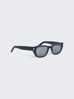 Saint Laurent Cat-Eye Sunglasses Blue
