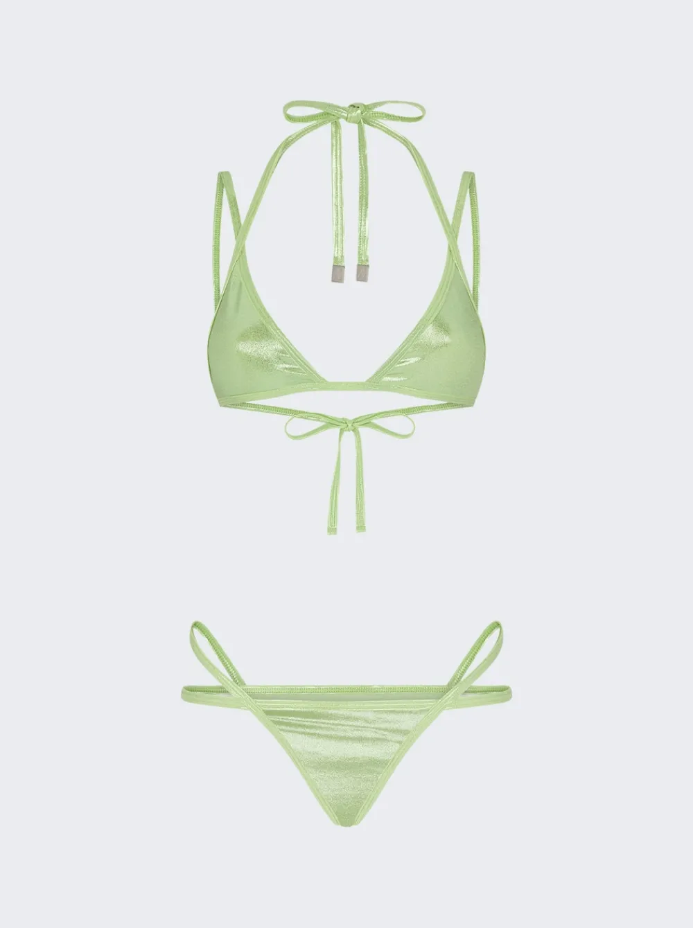The Attico Classic Bikini Mint Green