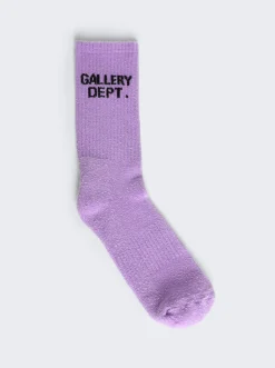 Gallery Dept Clean Socks Fluorescent Purple