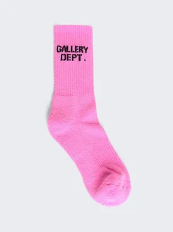 Gallery Dept Clean Socks Fluorescent Pink