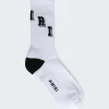 Amiri Collegiate Tube Sock White And Black
