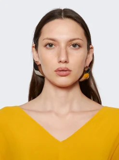 Saint Laurent Comet Earrings Palladium