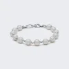 Maor Consi Bracelet In Silver With White Pearls