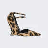 FERRAGAMO Contoured Wedge Pump Animal Print