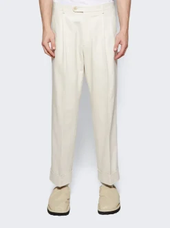 Gucci Cotton Drill Pants Off White
