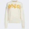 Marni Crewneck Sweater Stone White