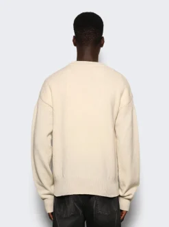 Marni Crewneck Sweater Stone White