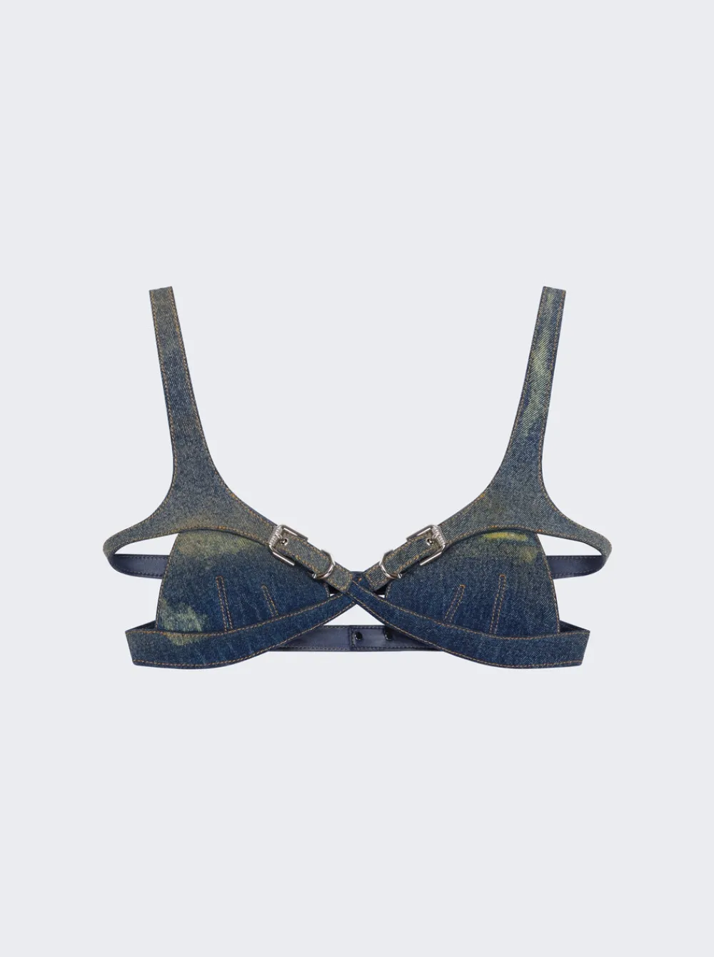 Givenchy Crossed Front Bra Military Blue