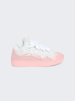 Lanvin Curb Sneakers Pink And White