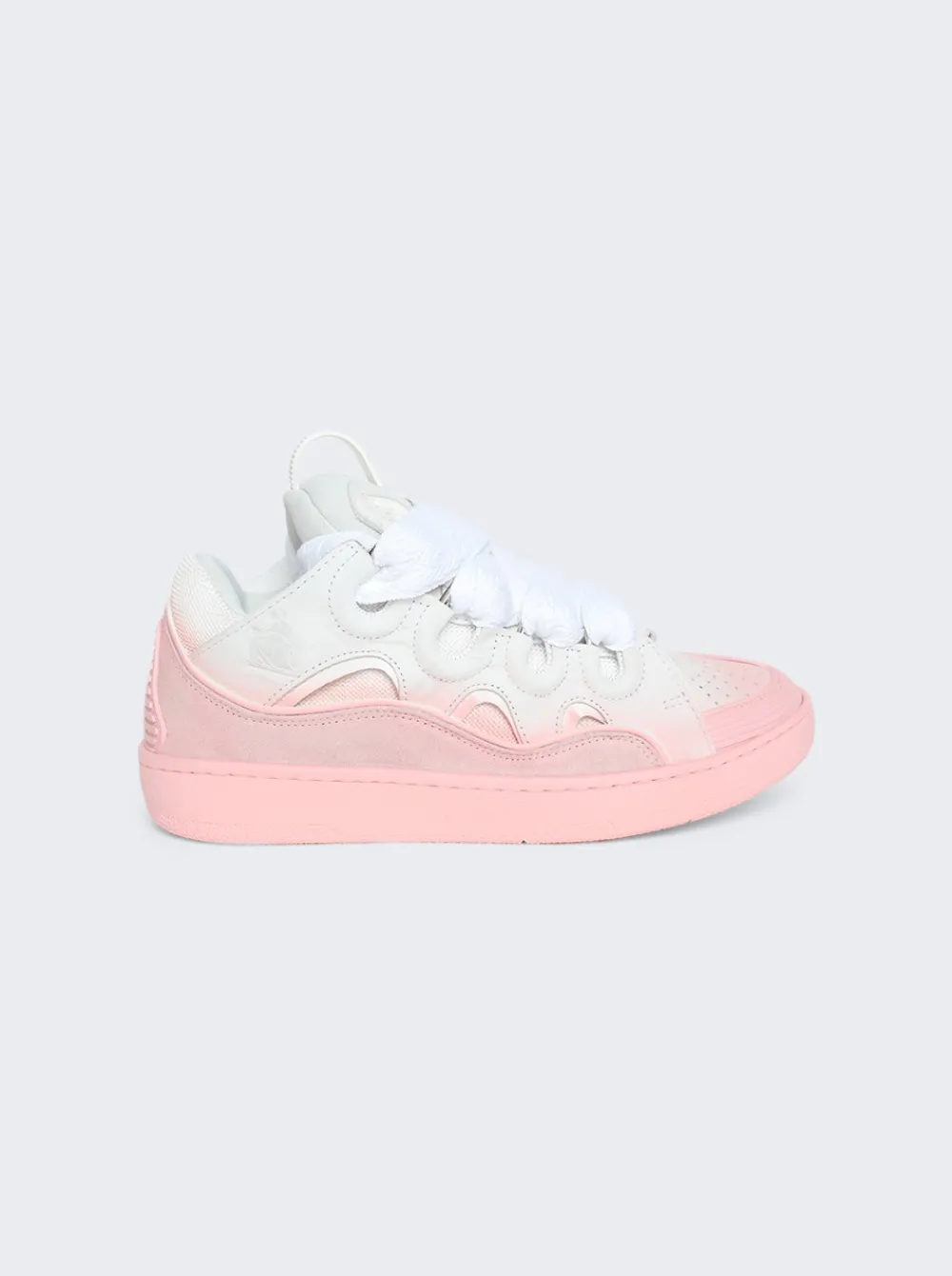 Lanvin Curb Sneakers Pink And White