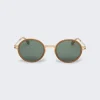 Mykita Dayo Sunglasses Glossy Gold And Dark Brown
