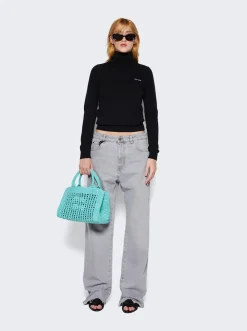 Miu Miu Denim Pants Grey