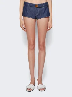 Miu Miu Denim Shorts Blue