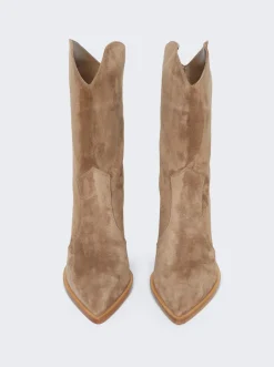 Gianvito Rossi Denver Booties Camel