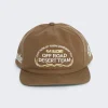 Rhude Desert Team Washed Canvas Hat Camel