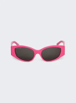 Balenciaga D-Frame Sunglasses Fuchsia