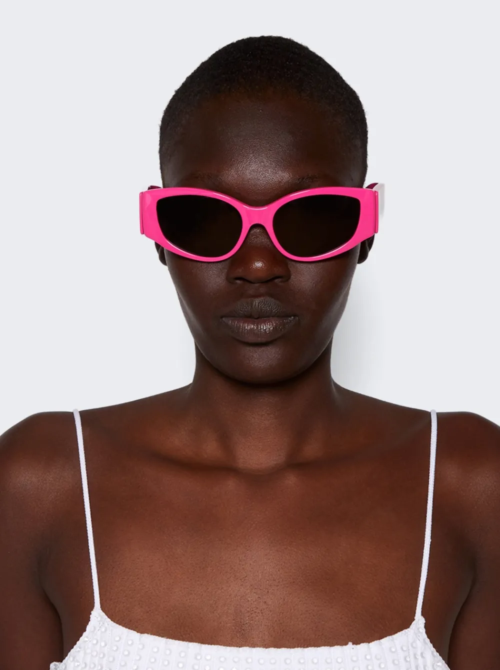 Balenciaga D-Frame Sunglasses Fuchsia