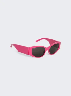 Balenciaga D-Frame Sunglasses Fuchsia