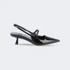 Jimmy Choo Didi 45 Patent Slingback Pumps Black