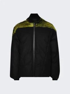 Rick Owens Down Flight Jacket Acid Melange And Black