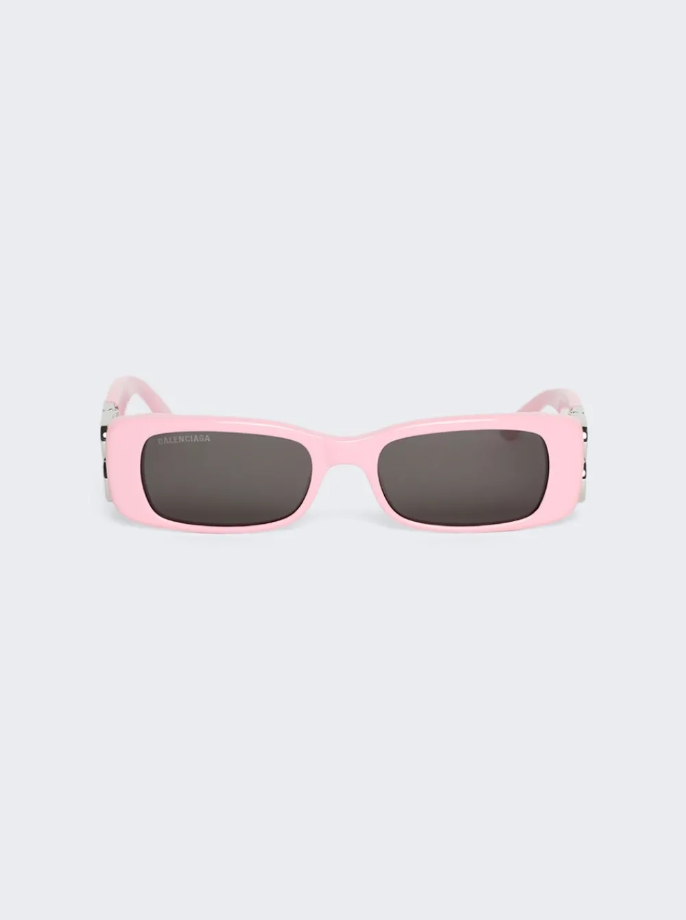 Balenciaga Dynasty Rectangle Sunglasses Pink
