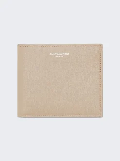 Saint Laurent East/West Wallet Sea Salt