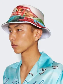 Amiri Eden Rock Airbrush Reversible Bucket Hat Multicolor