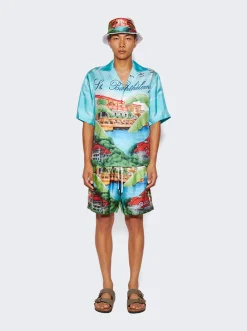 Amiri Eden Rock Airbrush Reversible Bucket Hat Multicolor