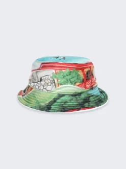 Amiri Eden Rock Airbrush Reversible Bucket Hat Multicolor