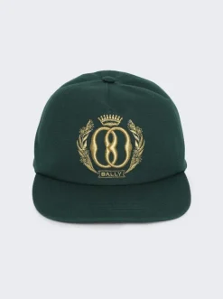 BALLY Emblem Baseball Hat Kelly Green